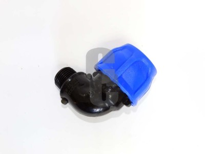 Коляно ПЕ черно ф25х1-2 - женско